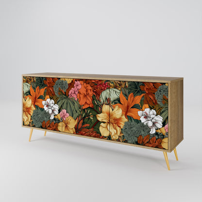 RADIANT FLORA 3-Door Sideboard in Oak Effect