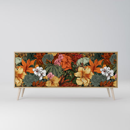 RADIANT FLORA 3-Door Sideboard in Oak Effect