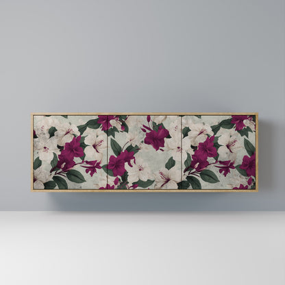 FLOWERET DREAM 3-Door Sideboard in Oak Effect