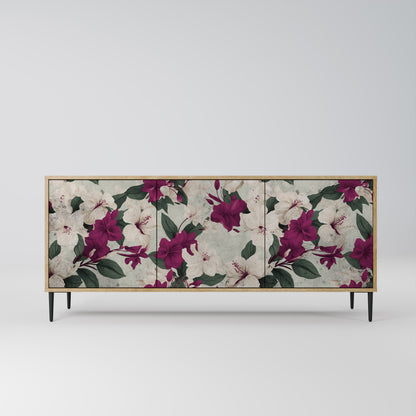 FLOWERET DREAM 3-Door Sideboard in Oak Effect