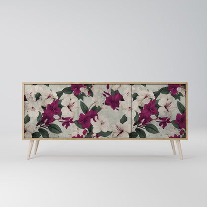 FLOWERET DREAM 3-Door Sideboard in Oak Effect