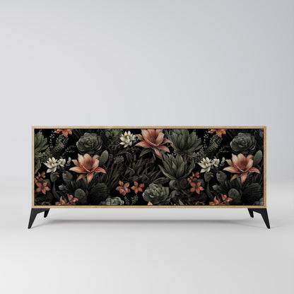SECRET VERDURE 3-Door Sideboard in Oak Effect