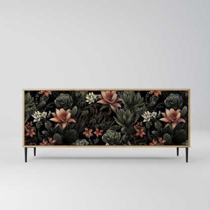 SECRET VERDURE 3-Door Sideboard in Oak Effect