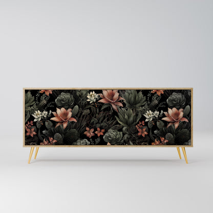 SECRET VERDURE 3-Door Sideboard in Oak Effect