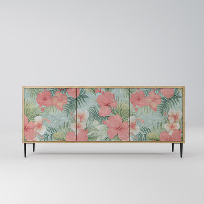 HAWAIIAN SPIRIT 3-Door Sideboard in Oak Effect