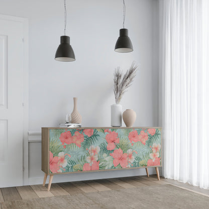 HAWAIIAN SPIRIT 3-Door Sideboard in Oak Effect