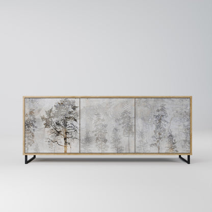 FADE IN THE TREES 3-Door Sideboard in Oak Effect