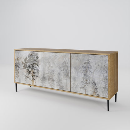 FADE IN THE TREES 3-Door Sideboard in Oak Effect