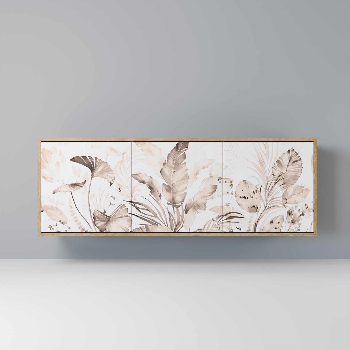 Credenza WILD TENDERNESS a 3 ante in effetto rovere