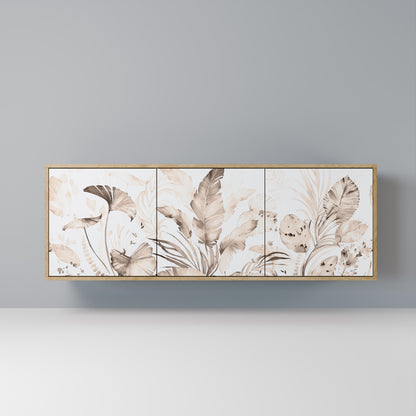 Credenza WILD TENDERNESS a 3 ante in effetto rovere