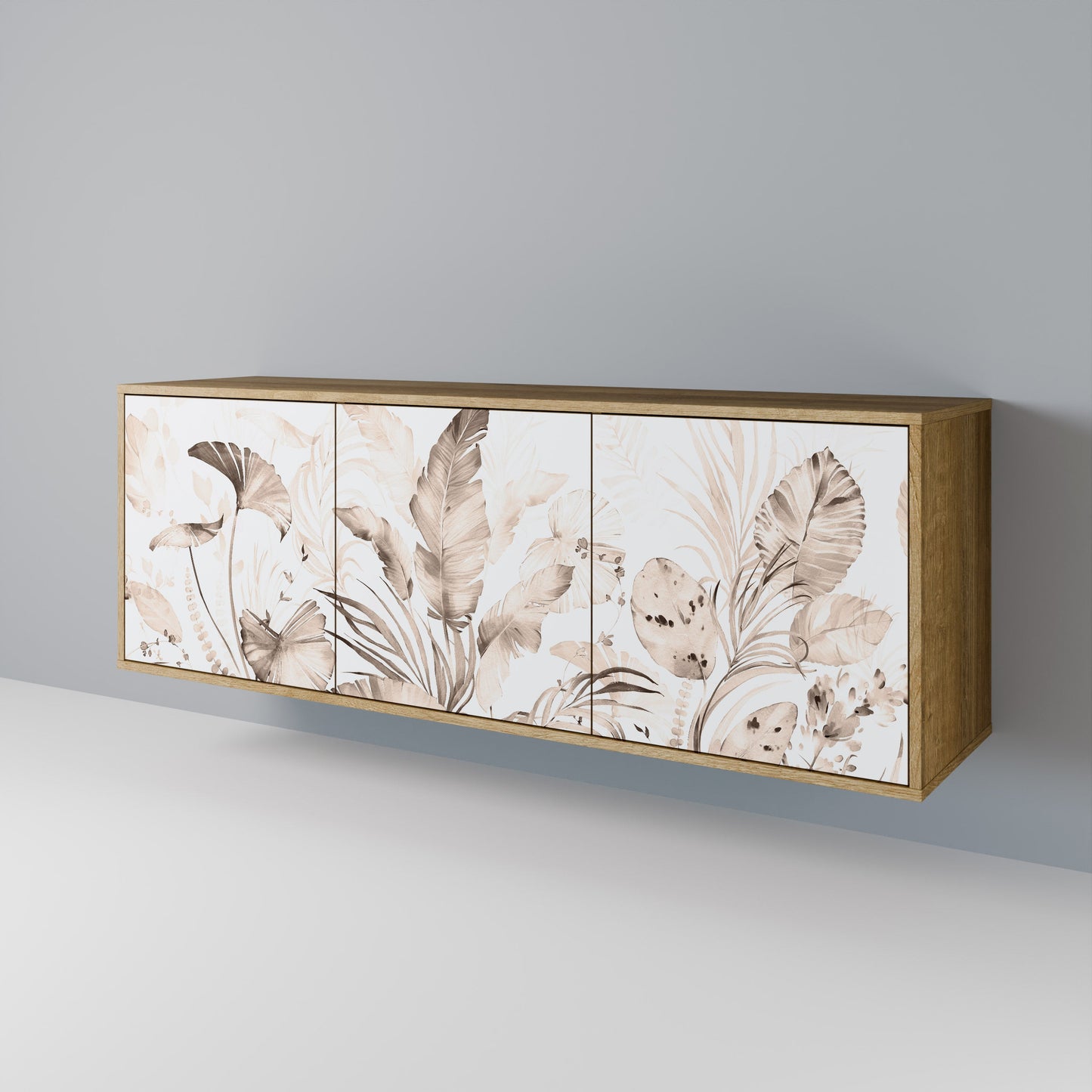 Credenza WILD TENDERNESS a 3 ante in effetto rovere