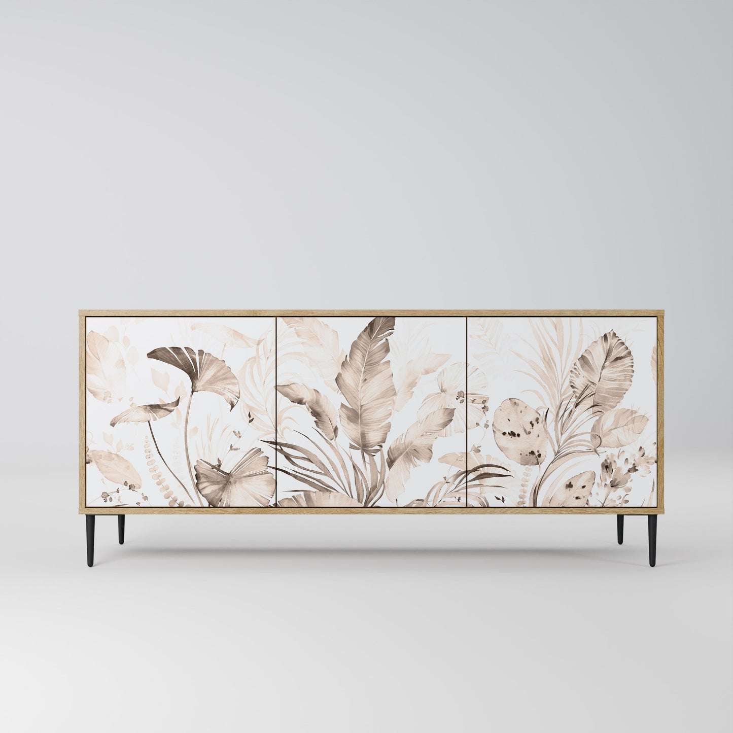 Credenza WILD TENDERNESS a 3 ante in effetto rovere