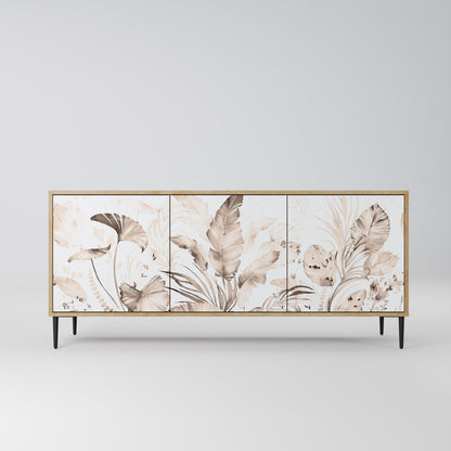 Credenza WILD TENDERNESS a 3 ante in effetto rovere