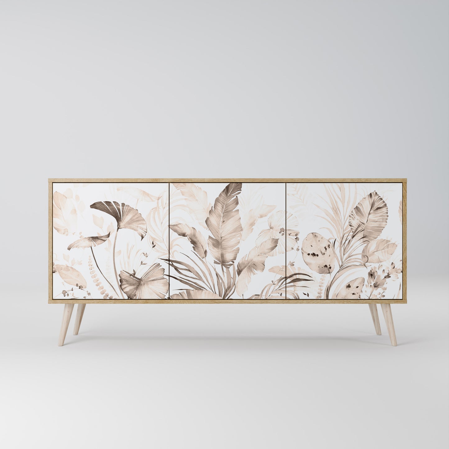 Credenza WILD TENDERNESS a 3 ante in effetto rovere