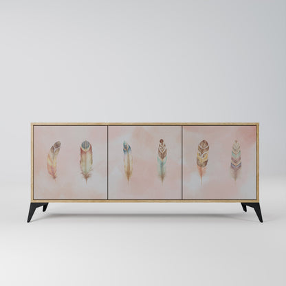 Credenza a 3 ante DELIQUESCE in effetto rovere
