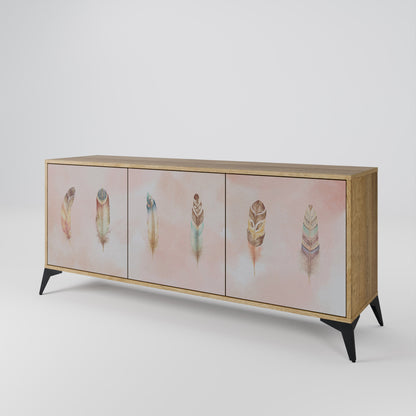 Credenza a 3 ante DELIQUESCE in effetto rovere