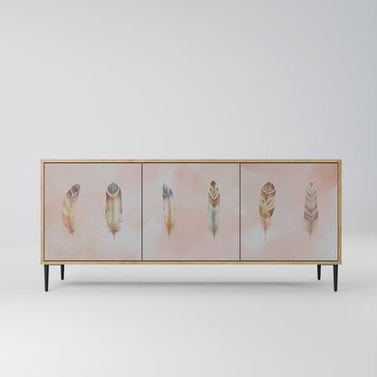 Credenza a 3 ante DELIQUESCE in effetto rovere