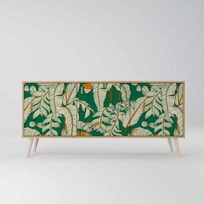 Credenza a 3 ante VERDANT PLEASURES in effetto rovere