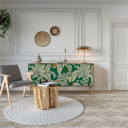 Credenza a 3 ante VERDANT PLEASURES in effetto rovere