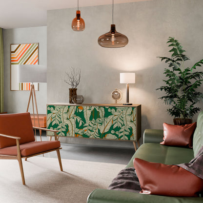 Credenza a 3 ante VERDANT PLEASURES in effetto rovere