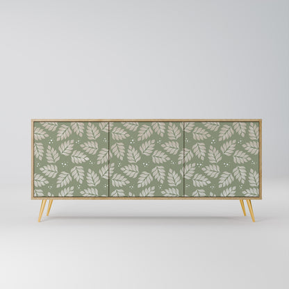 LEAVES ON GREEN 3-Door Sideboard in Oak Effect