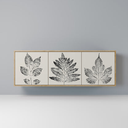 Credenza LEAFY STAMPS a 3 ante in effetto rovere
