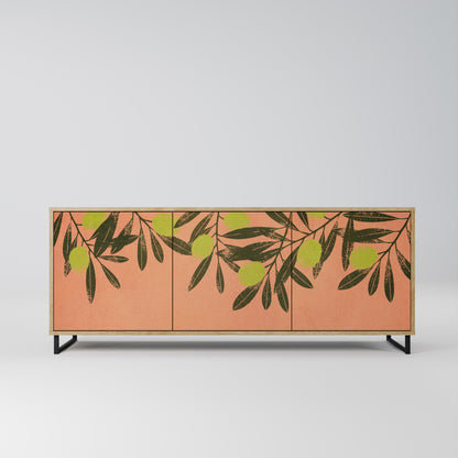 Credenza a 3 ante JUICY OLIVES in effetto rovere