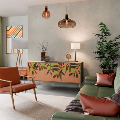 Credenza a 3 ante JUICY OLIVES in effetto rovere
