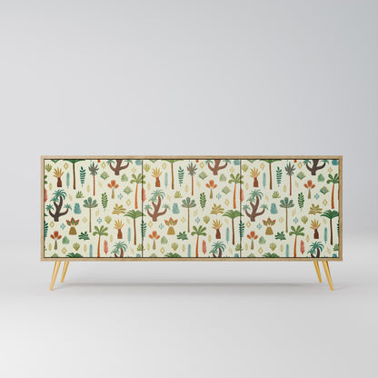PALM SPRING 3-Door Sideboard in Oak Effect