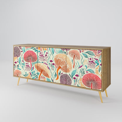 FUNGUS FANTASY 3-Door Sideboard in Oak Effect