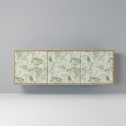 Credenza a 3 ante FENNEL BALDACHIN in effetto rovere