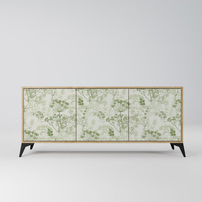 Credenza a 3 ante FENNEL BALDACHIN in effetto rovere