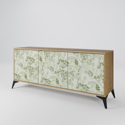 Credenza a 3 ante FENNEL BALDACHIN in effetto rovere