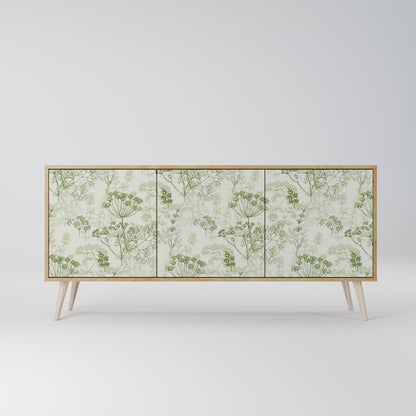 Credenza a 3 ante FENNEL BALDACHIN in effetto rovere