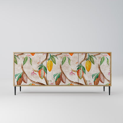 Credenza a 3 ante COCOA FRUITS in effetto rovere