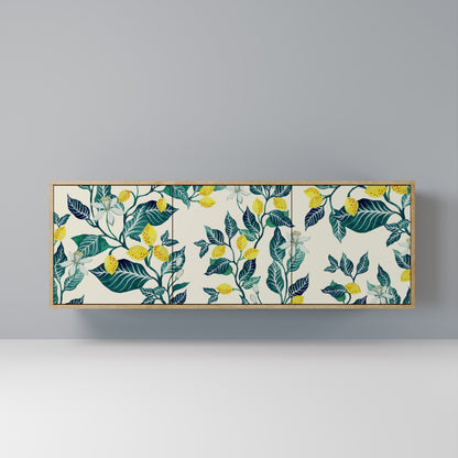 Credenza LEMON TREE a 3 ante effetto rovere