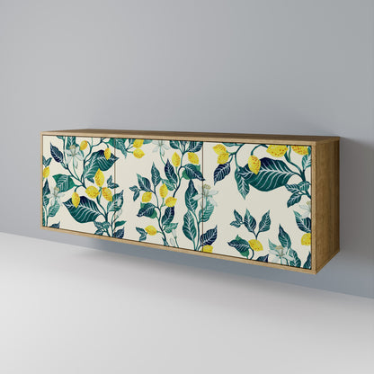 Credenza LEMON TREE a 3 ante effetto rovere