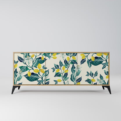 Credenza LEMON TREE a 3 ante effetto rovere