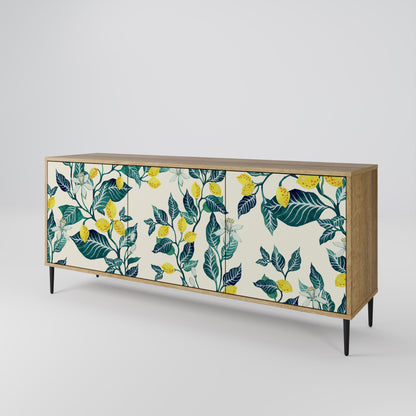 Credenza LEMON TREE a 3 ante effetto rovere