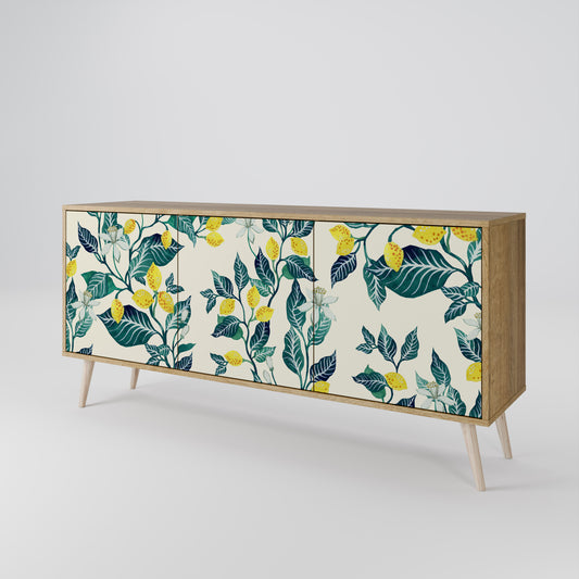Credenza LEMON TREE a 3 ante effetto rovere