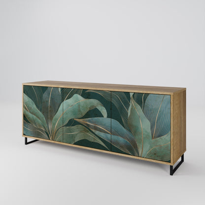 Credenza a 3 ante ROYAL GREEN in effetto rovere