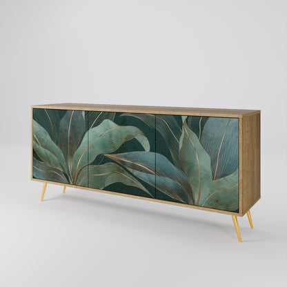 Credenza a 3 ante ROYAL GREEN in effetto rovere