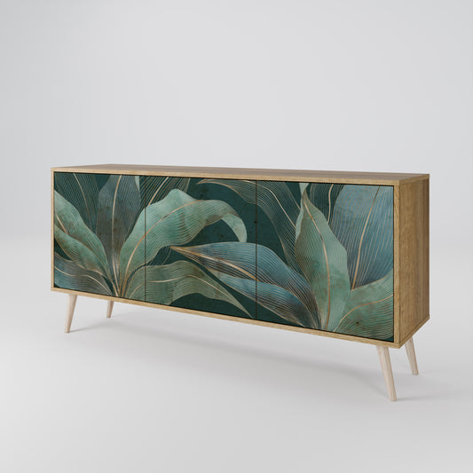Credenza a 3 ante ROYAL GREEN in effetto rovere
