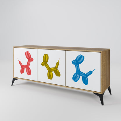 CHILDHOOD MEMORY 3-Door Sideboard in Oak Effect