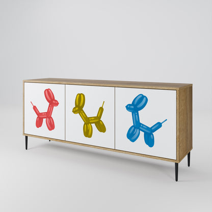 CHILDHOOD MEMORY 3-Door Sideboard in Oak Effect