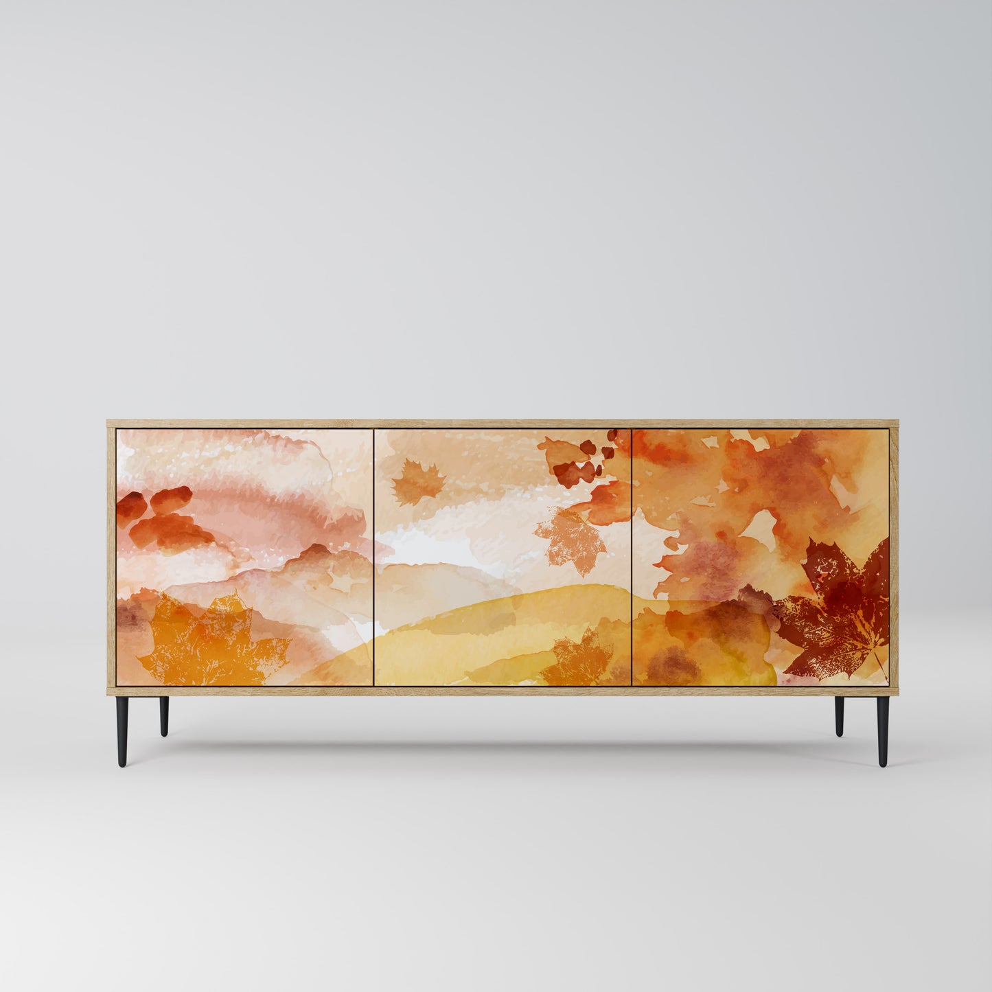 TRACES OF AUTUMN 3-Door Sideboard in Oak Effect