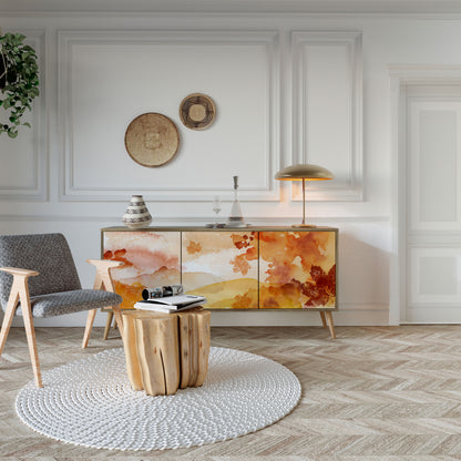 TRACES OF AUTUMN 3-Door Sideboard in Oak Effect