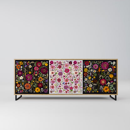 DAYNITE GARDEN 3-Door Sideboard in Oak Effect