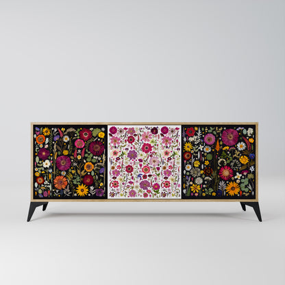 DAYNITE GARDEN 3-Door Sideboard in Oak Effect