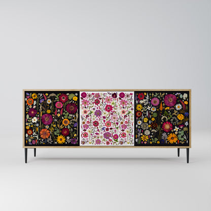 DAYNITE GARDEN 3-Door Sideboard in Oak Effect